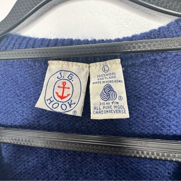 Vintage J.G hook wool sweater vest size large - Picture 4 of 5